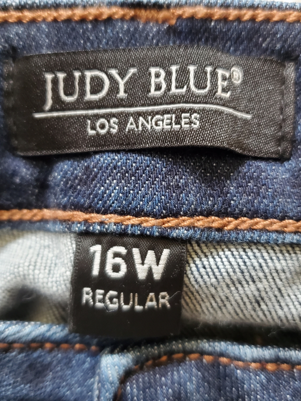 Judy Blue Dark Blue Straight Leg Jeans.  Size 16W - Picture 4 of 6